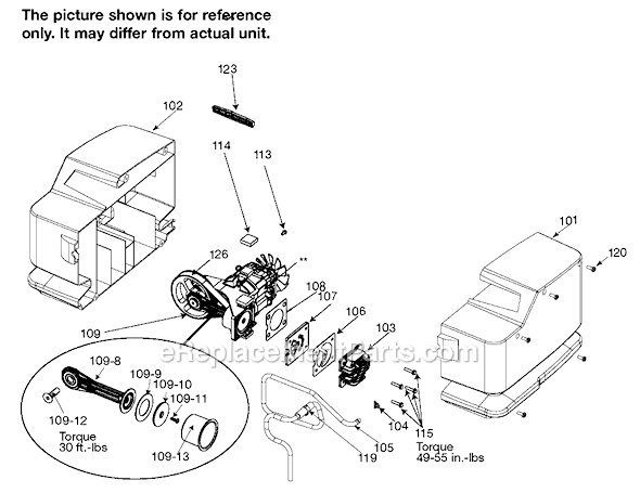 Page B Diagram and Parts List for 919-16644 Type 1 Black and Decker Compressor
